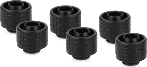 Thermal Grizzly DeltaMate Fitting ST16 16/10mm G1/4" schwarz, 6er-Pack