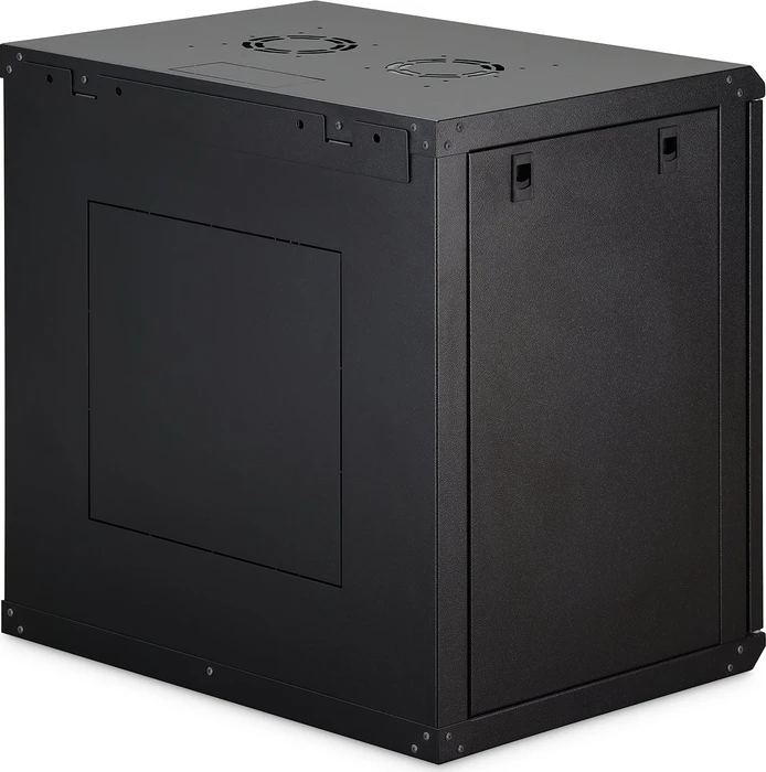 Digitus Dynamic-N Serie 19" Wandgehäuse 12HE, unmontiert, Sicherheitsglastür, IP2X, RAL 9005, 450mm tief