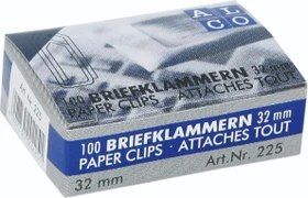 Alco 225 Briefklammern, 32mm, verzinkt, 100 Stück