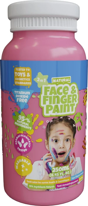 Boti Natural Face & Fingerpaint Fingerfarbe, pink, 250ml