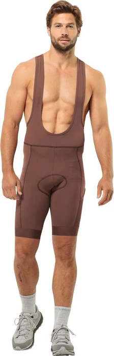 Jack Wolfskin Morobbia Bib Shorts Fahrradhose kurz dark rust (Herren)
