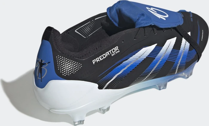 adidas Predator Elite JB Fold-Over Tongue FG core black/cloud white/glow blue