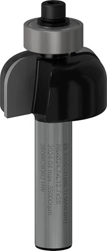 Bosch Professional HM Hohlkehlfräser, (R1)6x(D)24.7x13x53mm, 1 Stück