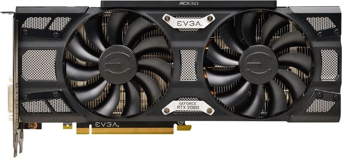 EVGA GeForce RTX 2060 SC Black Gaming, 6GB GDDR6, DVI, HDMI, 2x DP