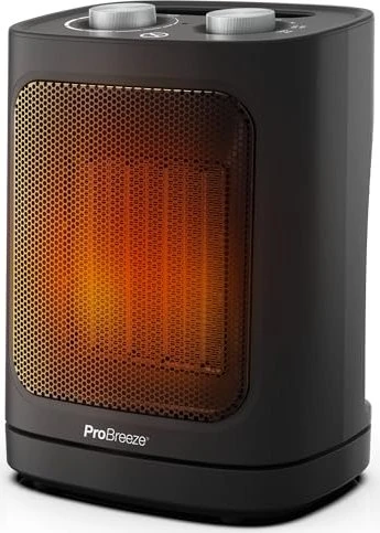 ProBreeze PB-H18B-AE Mini Keramik-Heizlüfter schwarz