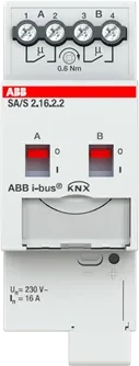 ABB SA/S2.16.2.2 Schaltaktor 2-fach, 230V, 16A, 2TE REG, Schaltaktor