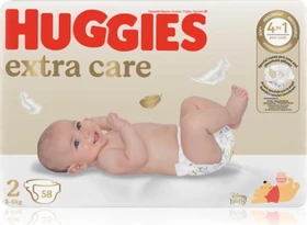 Huggies Extra Care Gr.2 Einwegwindel, 3-6kg, 58 Stück