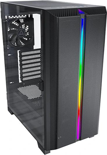 Montech Sky One Lite, schwarz, Glasfenster