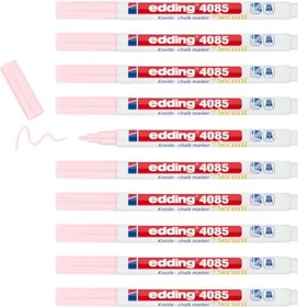 edding 4085 Kreidemarker pastellrosa, 10er-Pack