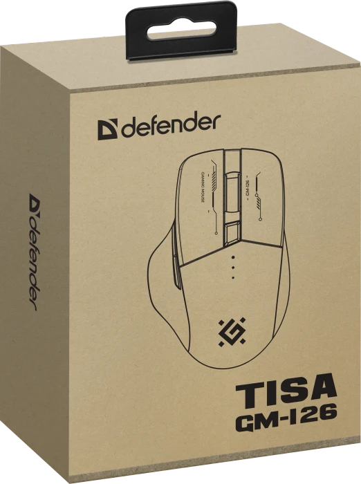 Defender Tisa GM-126 Wireless Gaming Mouse weiß/blau/rot, USB/Bluetooth