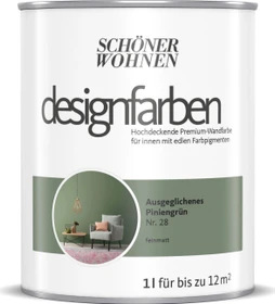 Schöner Wohnen Designfarben innen ausgeglichenes piniengrün, 1l
