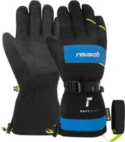Reusch Maxim Gore-Tex Skihandschuhe black/brilliant blue/safety yellow (Junior)