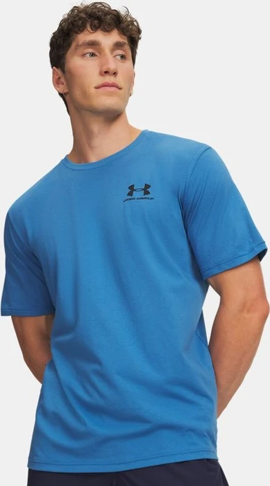 Under Armour Sportstyle Left Chest Funktionsshirt kurzarm aegean blue/black (Herren)