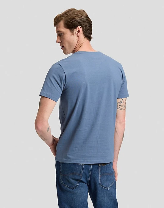 Lee Patch Logo T-Shirt kurzarm bering sea (Herren)