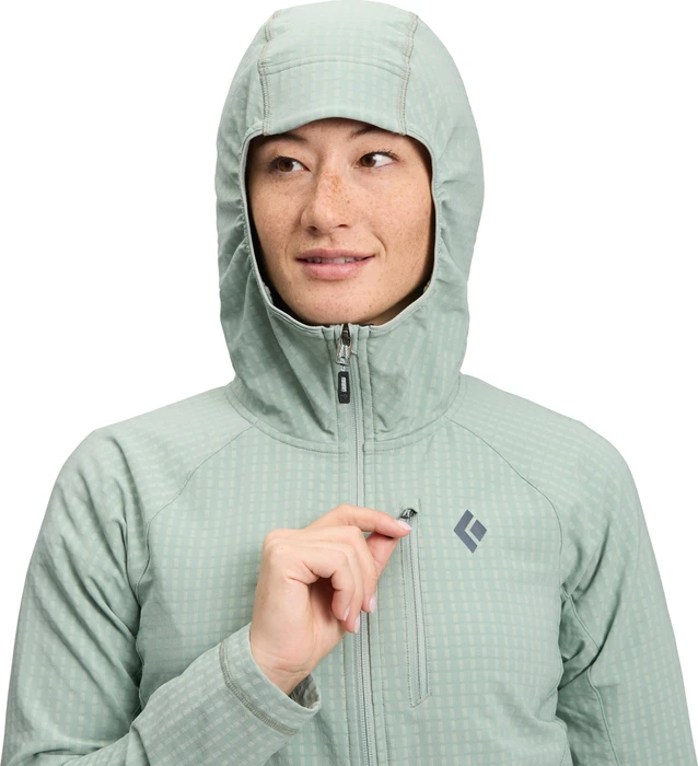 Black Diamond Coefficient Storm Hoodie agave (Damen)