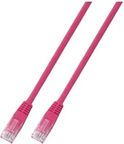 EFB Elektronik PVC CCA Patchkabel, Cat5e, U/UTP, RJ-45/RJ-45, 0.5m, rosa