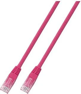 EFB Elektronik PVC CCA Patchkabel, Cat5e, U/UTP, RJ-45/RJ-45, 0.5m, rosa