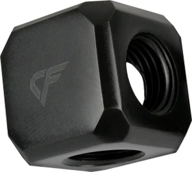 Nanoxia CF1 Würfeladapter 5-fach G1/4", schwarz (CF-MGF05F)