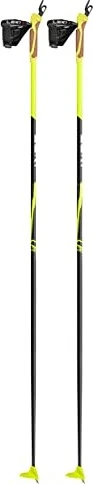 Leki CC 350 Langlauf Skistock black/neon yellow/white (Modell 2023/2024)