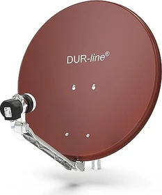 Dura-Sat Dur-line Select 60 G Ultra Single LNB - 1 Teilnehmer Set, rot