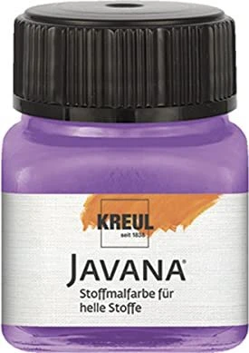 Kreul Javana Stoffmalfarbe für helle Stoffe, flieder, 20ml