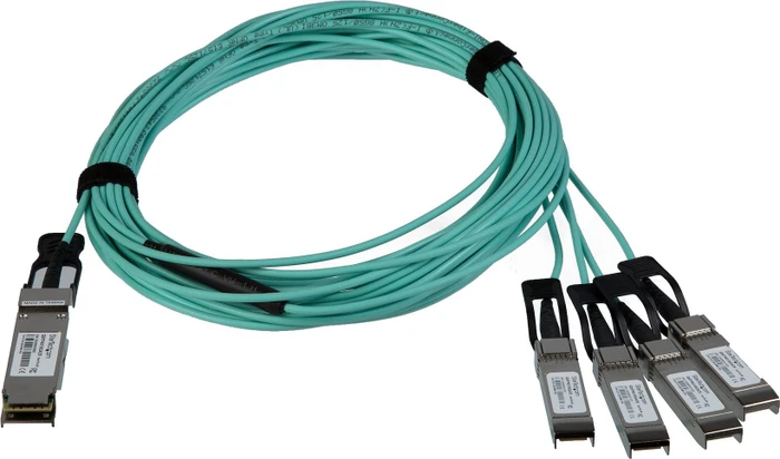 StarTech Nachbau von Cisco QSFP-4X10G-AOC5M Active Optical Cable 40G 5m LAN-DAC Breakout, Lichtwellenleiter-Duplex, 1x QSFP+/4x SFP+