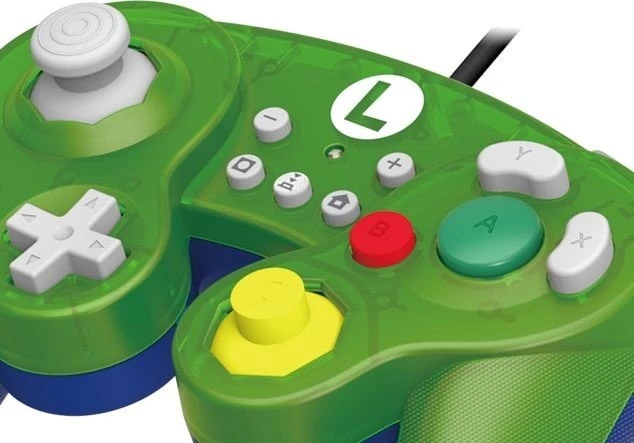 Hori Battle Pad Controller Luigi Edition grün/blau (Switch)
