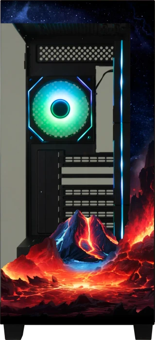 BitFenix CETO Premium Volcano version, Glasfenster