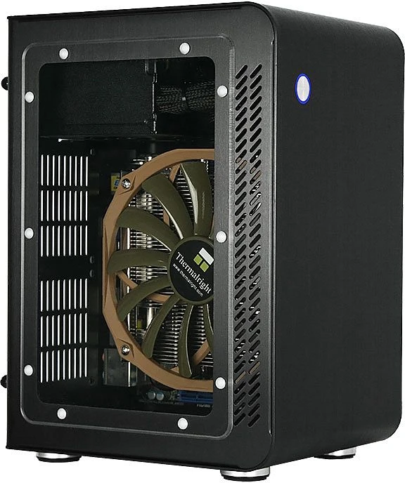 Cooltek U1 schwarz, Acrylfenster, Mini-ITX