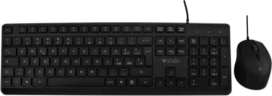 V7 CKU350 Tastatur und Maus Combo, USB, IT