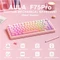 Aula F75 Pro, Pink Translucent Gradient, LEDs RGB, hot-swap, LEOBOG Feather, USB/Bluetooth, US Vorschaubild