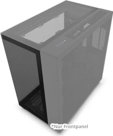 NZXT Seitenteil für NZXT H9, Frontpanel, schwarz
