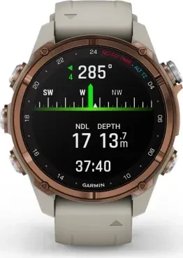 Garmin Descent Mk3i 43mm mit Silikonarmband bronze/french grey