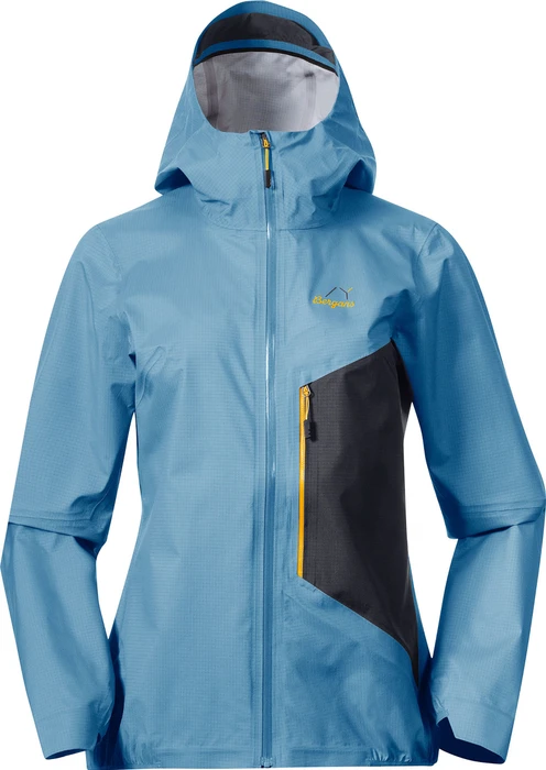 Bergans Y LightLine Air 3L Shell Funktionsjacke elemental blue/dark shadow grey (Damen)