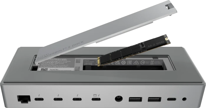 Razer Thunderbolt 5 Dock, weiß, EU, Thunderbolt 5 [Buchse]