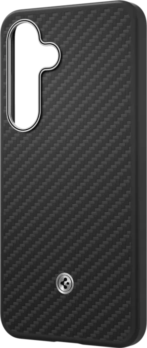 Samsung Spigen Enzo Aramid Magnet für Samsung Galaxy S25 Black Silver