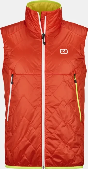 Ortovox Swisswool Piz Vial Funktionsweste hot orange (Herren)