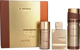 Al Haramain Amber Oud Gold Edition Extreme EdP 75ml + EdP 30ml + Deo Spray 200ml Duftset