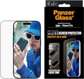 PanzerGlass Screen Protector Ultra-Wide Fit w. Fastfit In-A-Box für Apple iPhone 17 Pro