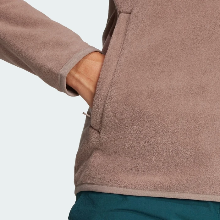 adidas Terrex Multi Essentials Fleece Jacke trace brown (Damen)