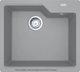 Franke Urban UBG 610-50 Einbau Becken mittig mit Ablauffernbedienung orion grey