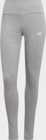 adidas Essentials High-Waisted Logo Tights Hose lang medium grey heather/white (Damen)