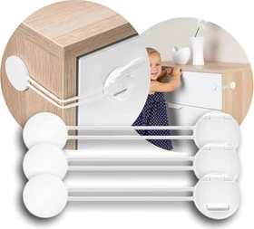 reer Multi Schrank-/Schubladensicherung weiß, 3 Stück
