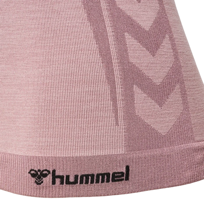 hummel CEA Seamless Tight Funktionsshirt langarm woodrose/rose taupe melange (Damen)