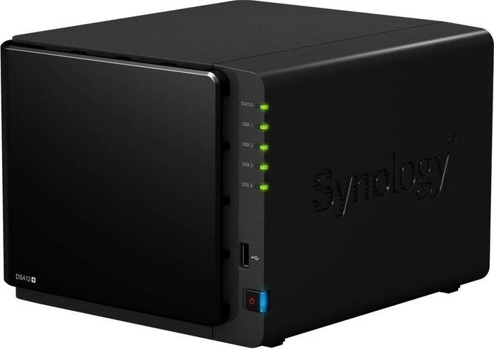 Synology DiskStation DS412+, 1GB RAM, 2x RJ-45 1000Base-T, 2x USB-A 3.0