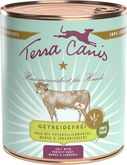 Terra Canis Kalb mit Petersilienwurzel, Mango & Johannisbeere, 800g (180100)
