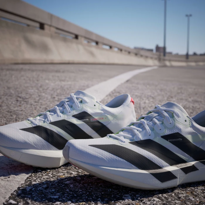 adidas Adizero Adios 9 cloud white/core black/lucid red (Damen)