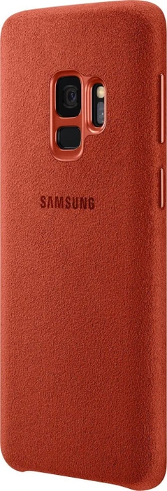 Samsung EF-XG960AR Alcantara Cover für Galaxy S9 rot