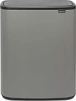 Brabantia Bo Touch Bin 60l mineral concrete grey