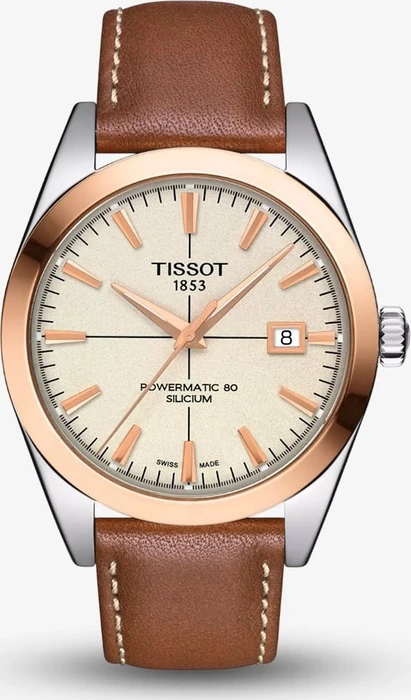 Tissot Gentleman Powermatic 80 Silicium 18K Goldlünette T927.407.46.261.00